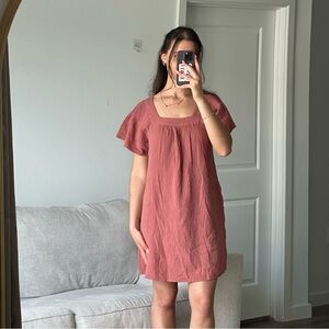 NWT Madewell mini dress small mauve